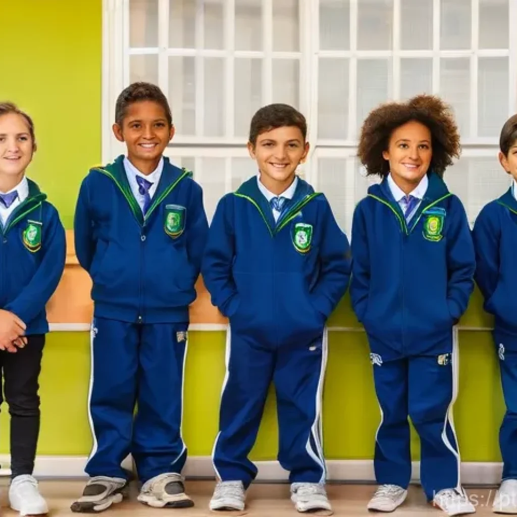 탄소중립을 위한 교육 프로그램 개발 - **Prompt:** A vibrant and bustling elementary school classroom in Portugal, filled with diverse Port...