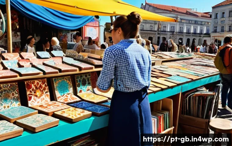 탄소중립을 위한 삶의 질 향상 전략 - **Prompt 1: Creative Upcycling & Community Market in Lisbon**
    "A vibrant, wide-angle shot of a s...